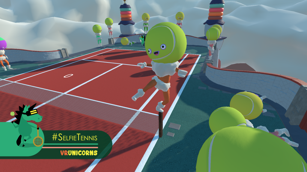 VRUnicorns #SelfieTennis 3rd person mode 2